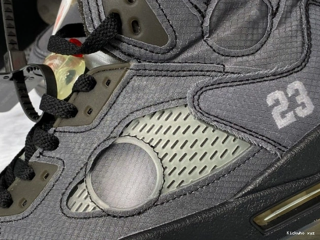 Off-White x Jordan CT8480-001 Air 5 Black 0822